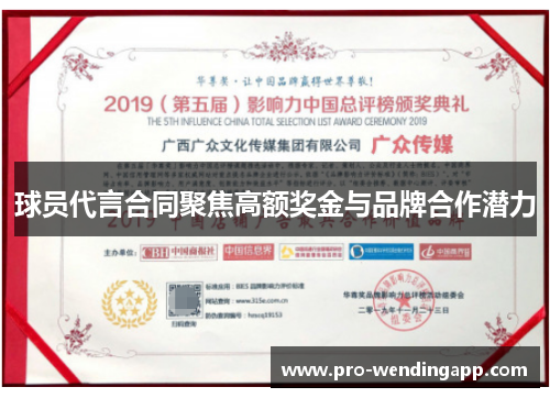 球员代言合同聚焦高额奖金与品牌合作潜力